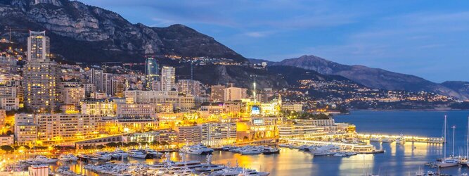 Trip Unterkunft Reiseland Monaco - Genießen Sie die Fahrt Ihres Lebens am Steuer eines feurigen Lamborghini oder rassigen Ferrari. Starten Sie Ihre Spritztour in Monaco und lassen Sie das Fürstentum unter den vielen bewundernden Blicken der Passanten hinter sich. Cruisen Sie auf den wunderschönen Küstenstraßen der Côte d’Azur und den herrlichen Panoramastraßen über und um Monaco. Erleben Sie die unbeschreibliche Erotik dieses berauschenden Fahrgefühls, spüren Sie die Power & Kraft und das satte Brummen & Vibrieren der Motoren. Erkunden Sie als Pilot oder Co-Pilot in einem dieser legendären Supersportwagen einen Abschnitt der weltberühmten Formel-1-Rennstrecke in Monaco. Nehmen Sie als Erinnerung an diese Challenge ein persönliches Video oder Zertifikat mit nach Hause. Die beliebtesten Orte für Ferien in Monaco, locken mit besten Angebote für Hotels und Ferienunterkünfte mit Werbeaktionen, Rabatten, Sonderangebote für Monaco Urlaub buchen.